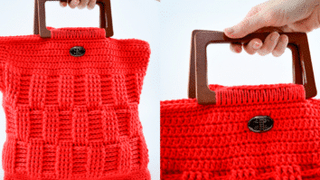 Aprenda a Fazer a Bolsa em Crochê Chama com Gráficos
