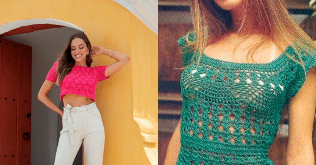 Aprenda a Fazer Blusas de Crochê para o Verão e Gráficos Grátis