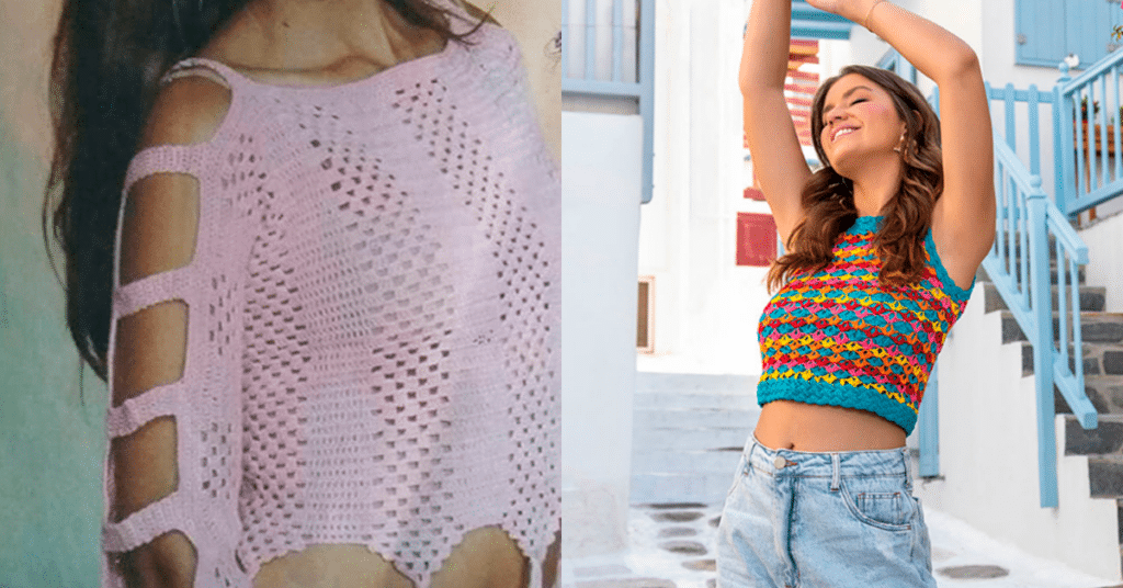 Modelos Lindos de Blusas de Crochê para o Verão