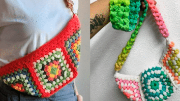 Pochetes de Crochê Simples e Bem Fácil com Quadradinhos da Vovó