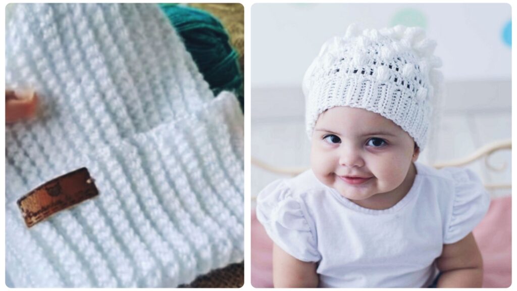 gorro de croche para bebe rn