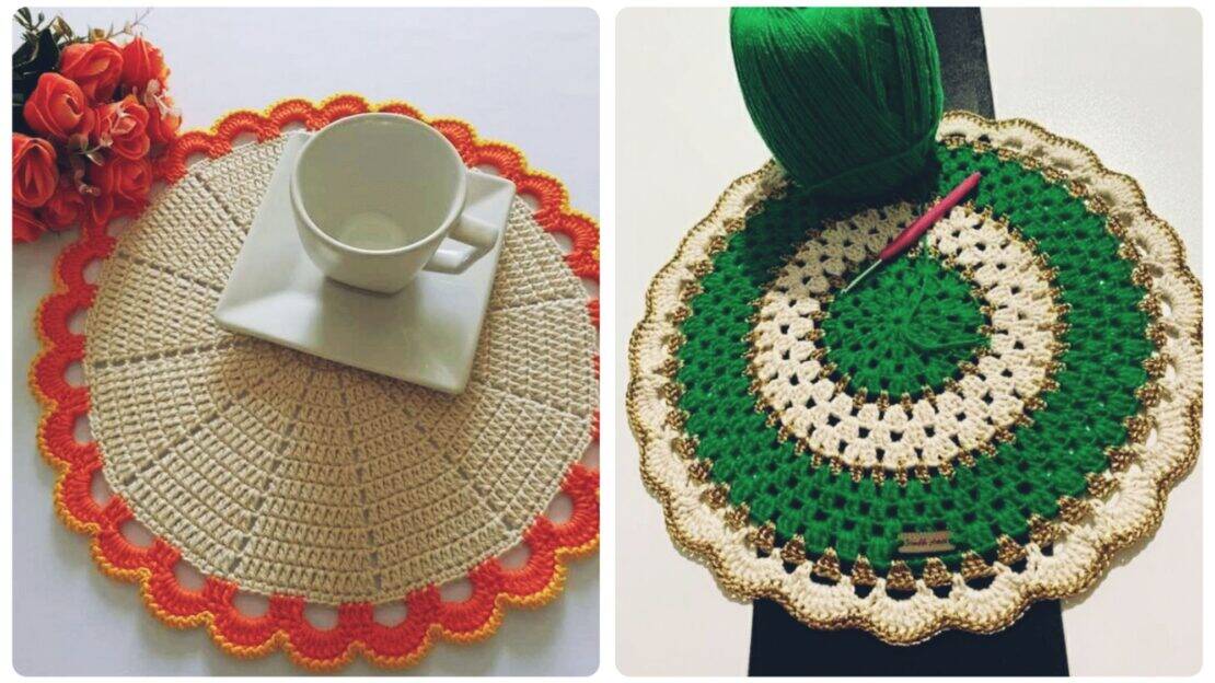 Diy Mesa Posta: 13 Idias de Sousplats de Croch Que Mais Vendem