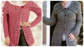 Casacos de Crochê Femininos: Modelos Lindos com Gráficos
