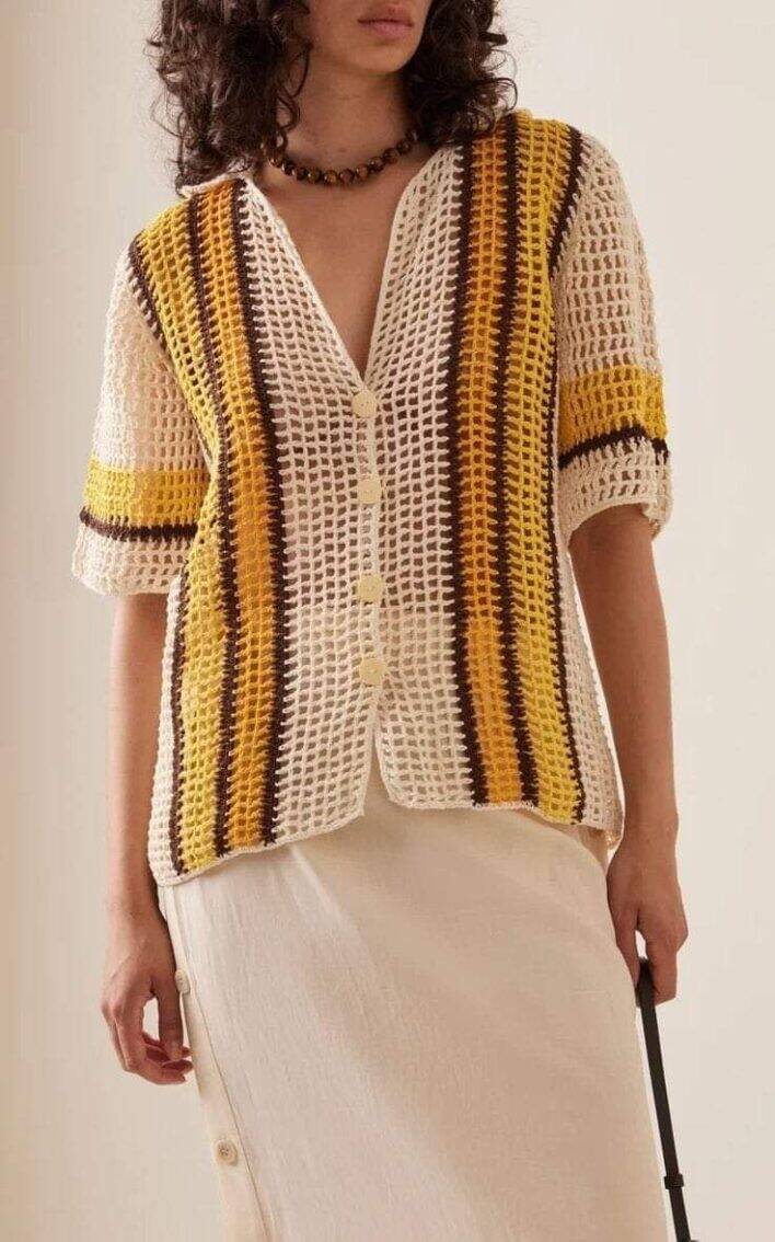 Crochê Moderno: Camisas e Blusas de Crochê Femininas - Elegância ...