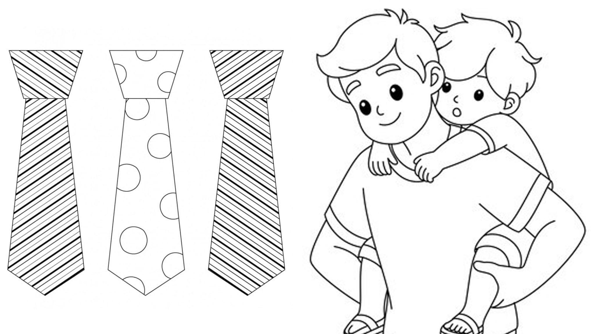 Desenhos para Pintar do Dia dos Pais: Ideias Criativas para Imprimir ...