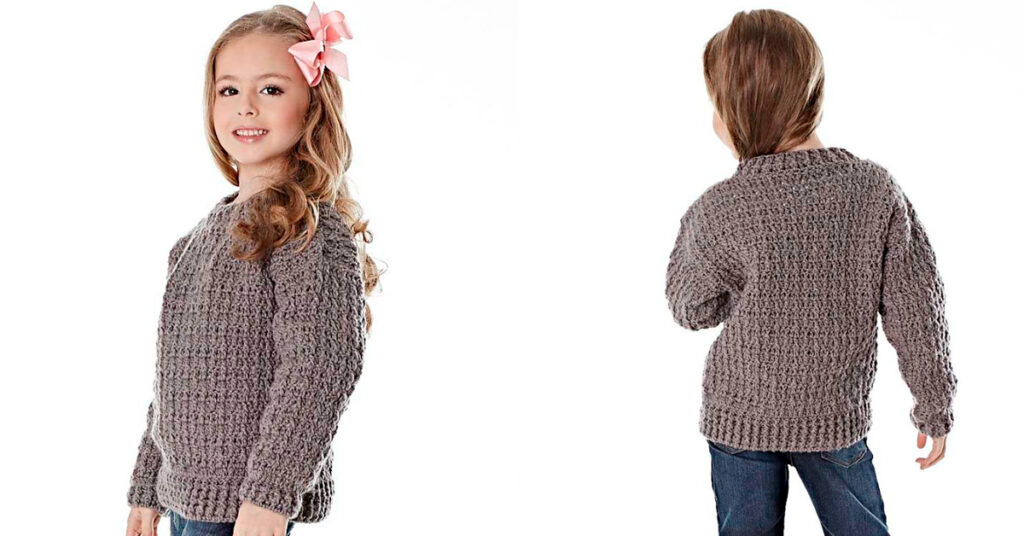 Blusa Infantil em Crochê na Cor Alumínio: Passo a Passo