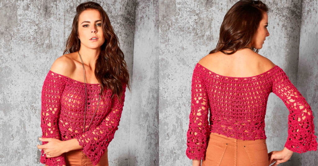 Peça de Crochê Glamour Pink: Elegância para Qualquer Look