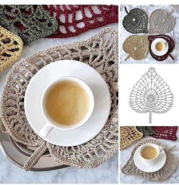 Sousplat e Porta Copos em Crochê: Elegância e Funcionalidade para Sua Mesa