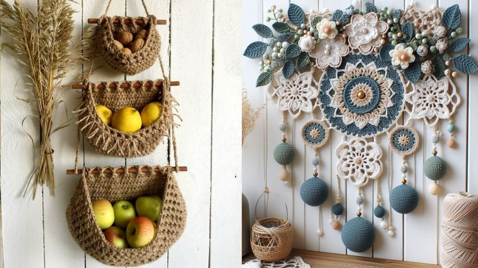 Ideias Criativas de Crochê para Decoração: Encante-se com Peças ...