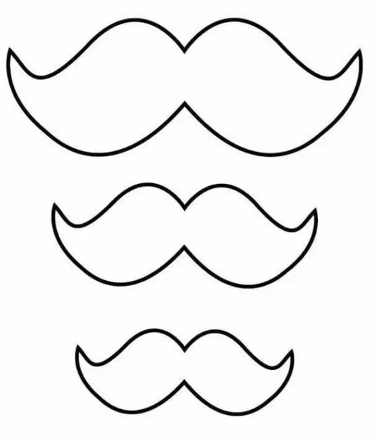 moldes de bigodes