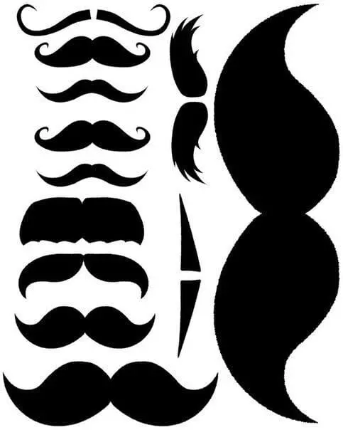 moldes de bigodes