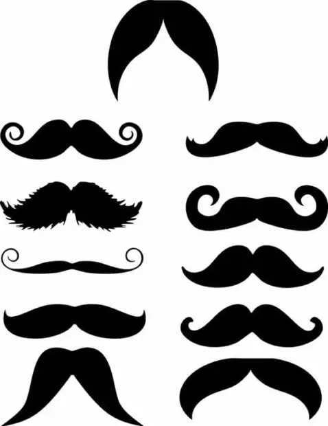 moldes de bigodes