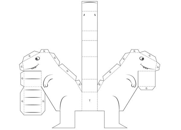 moldes de dinossauro