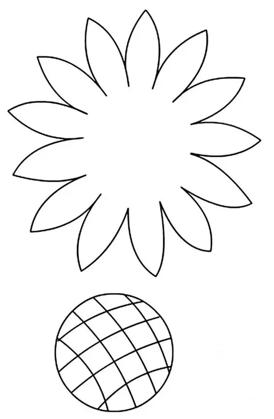 moldes de girassol