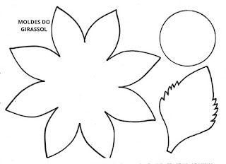 moldes de girassol