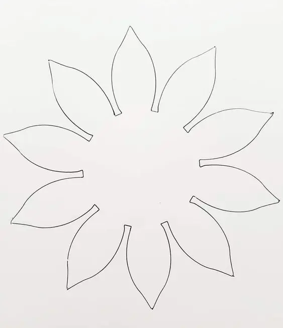 moldes de girassol