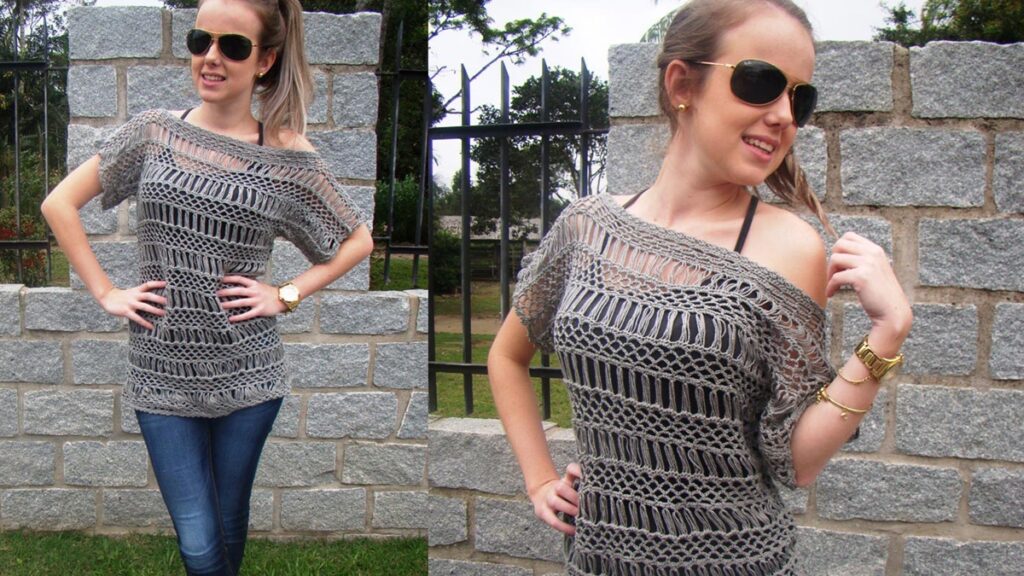 blusa de crochê
