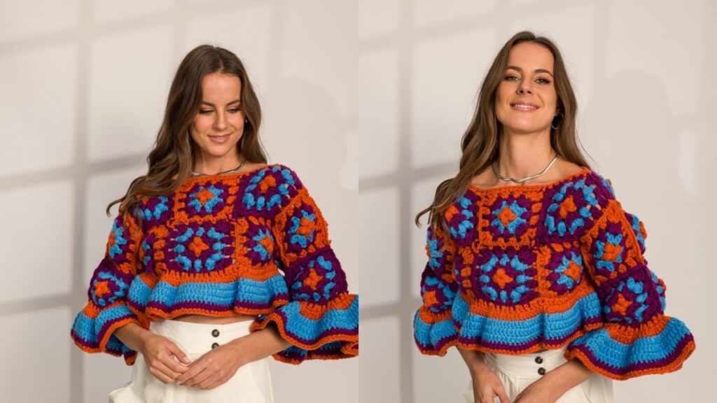blusa de crochê
