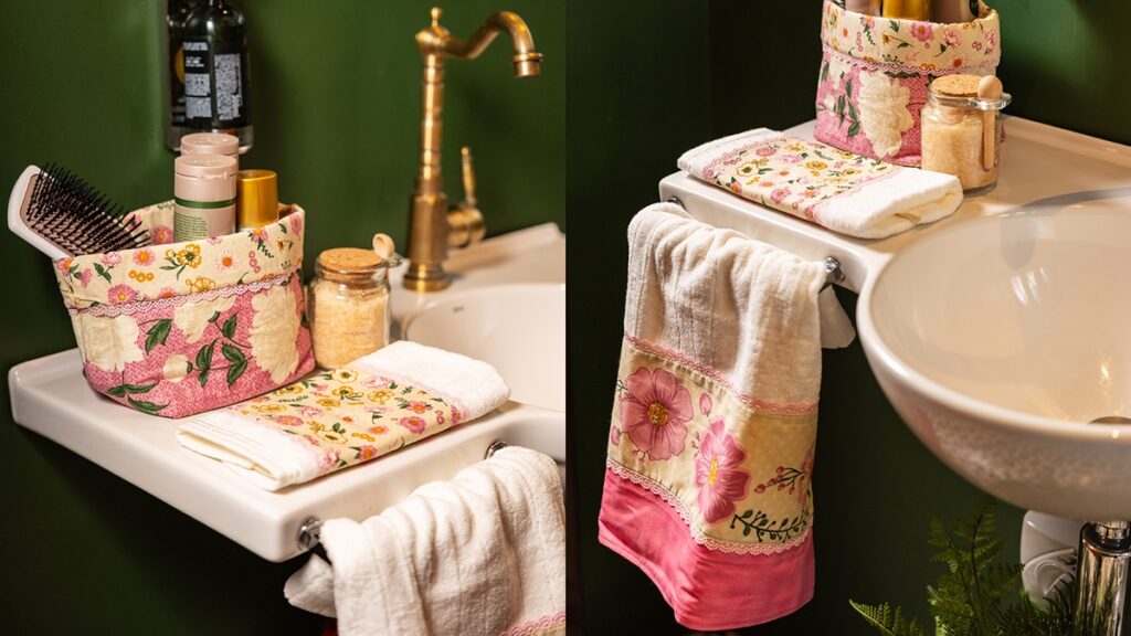 kit lavabo floral
