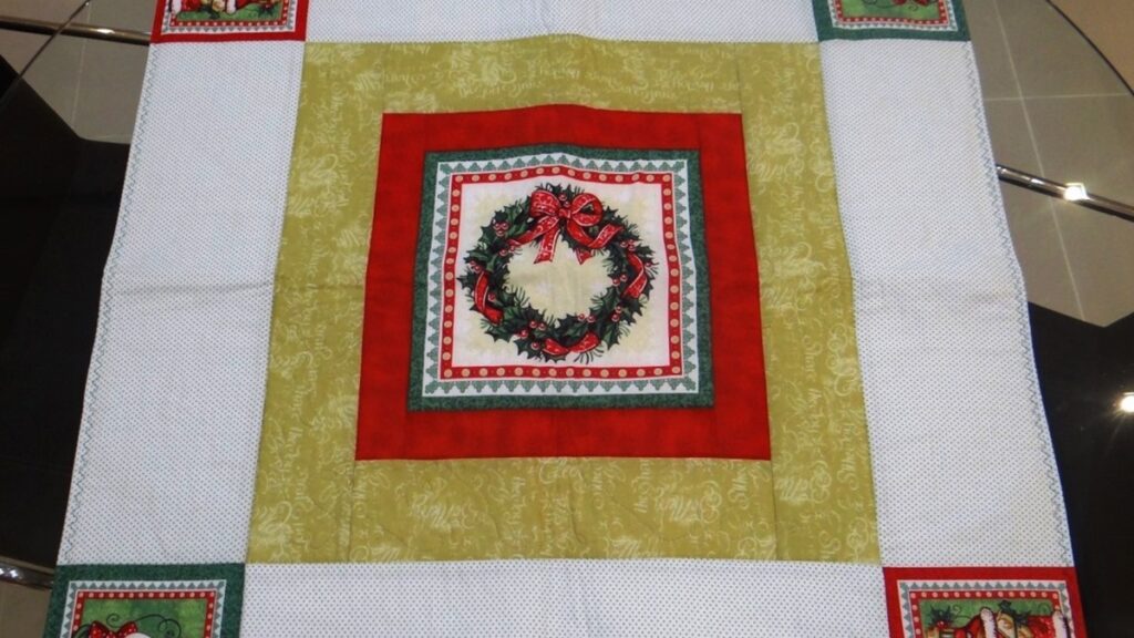 toalha quadrada de patchwork