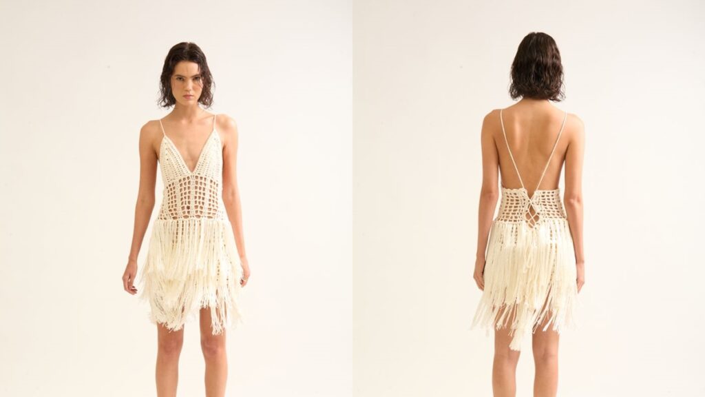 vestido em crochê