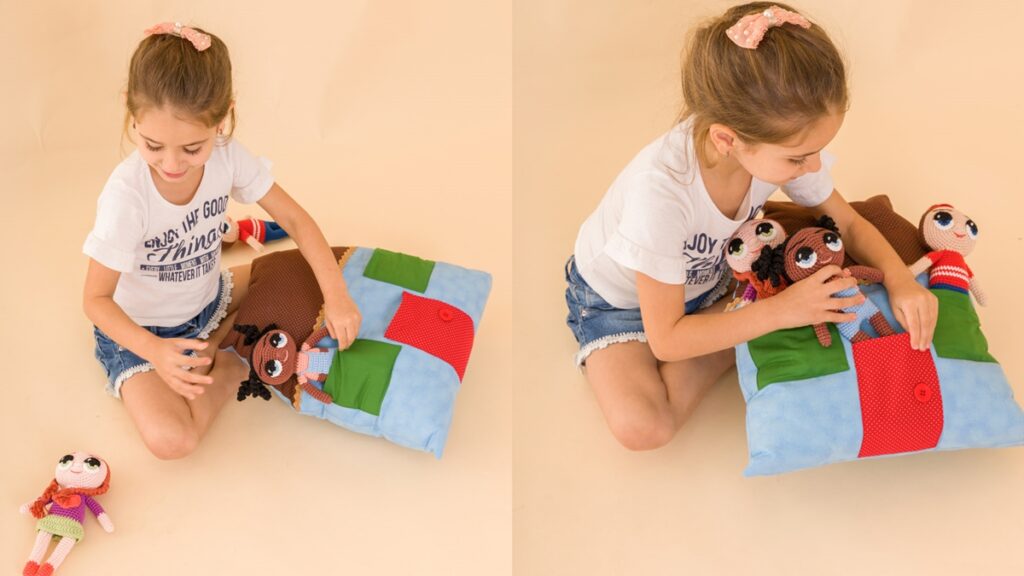almofada em patchwork