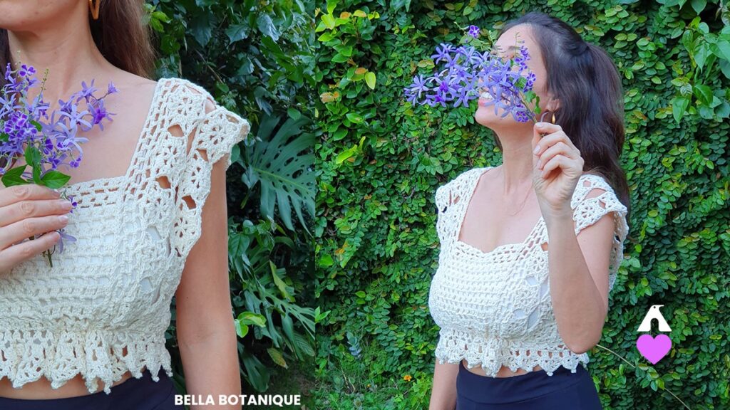 blusa em crochê