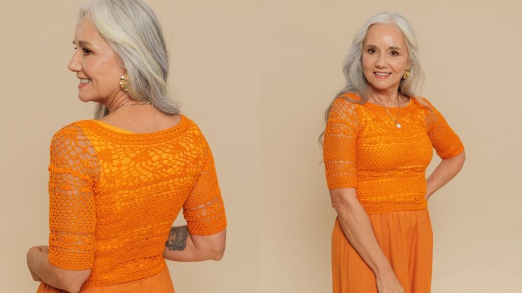 blusa em crochê