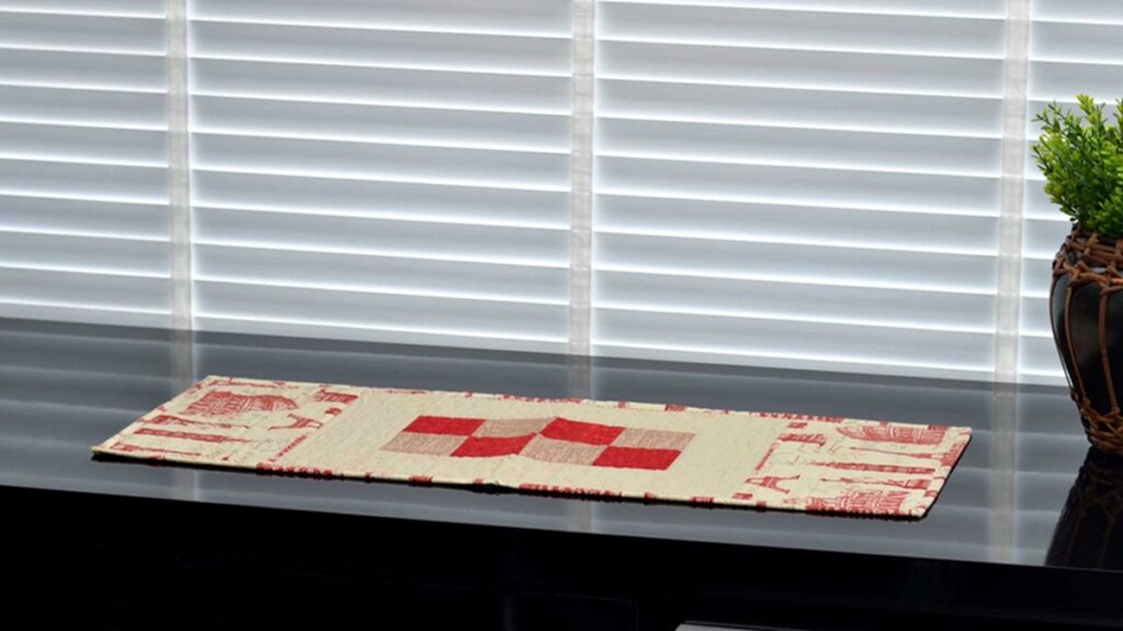 trilho de mesa em patchwork