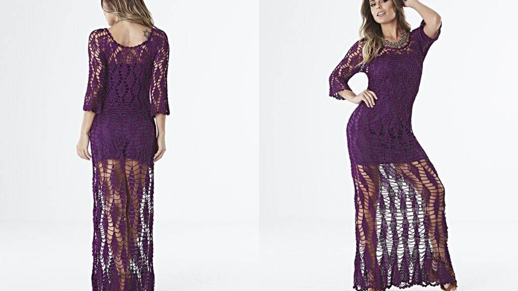 vestido de crochê