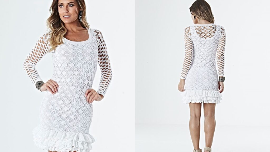 vestido em crochê