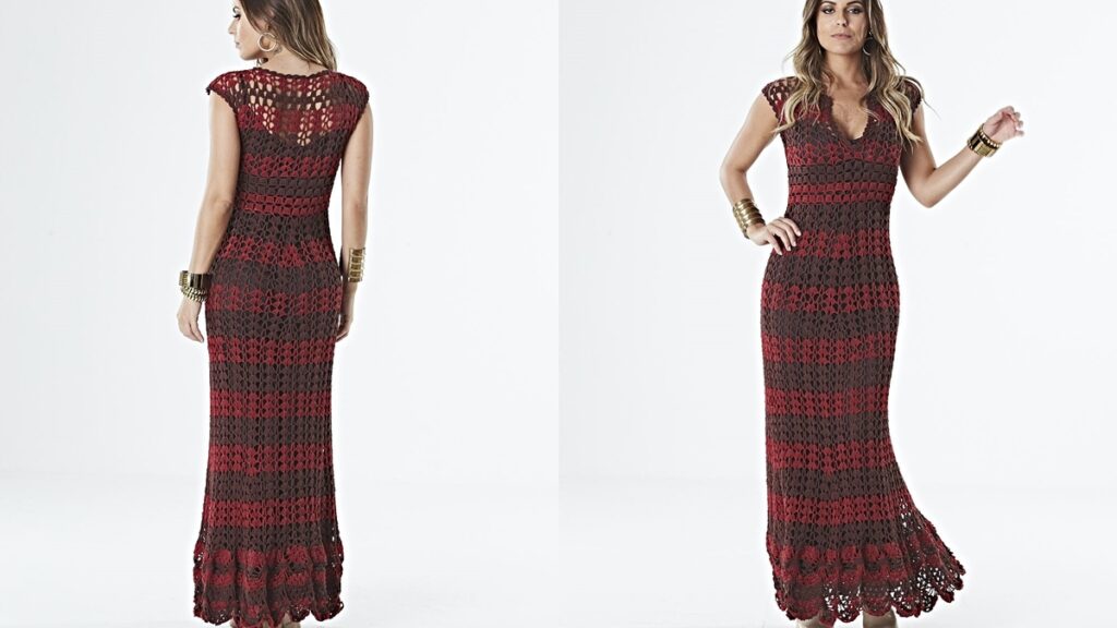 vestido de crochê