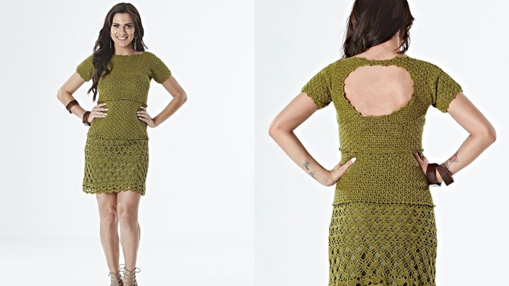 vestido em crochê