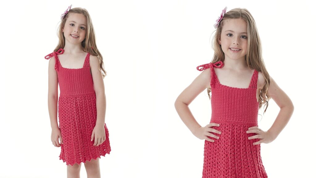 vestido infantil de crochê