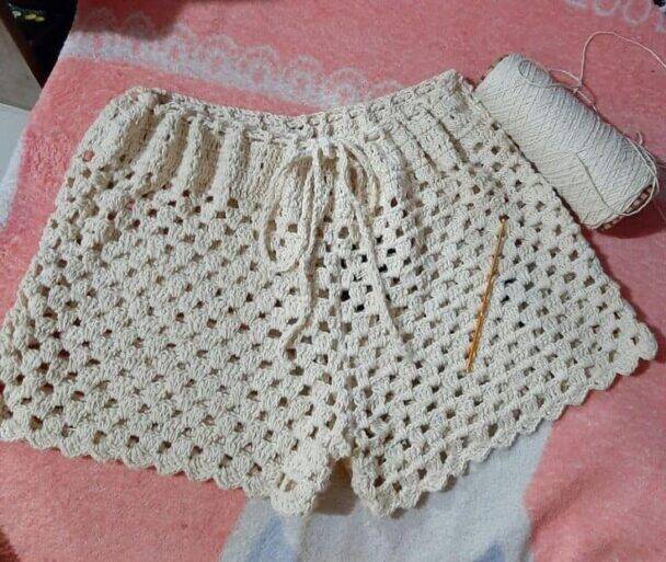 25 shorts de crochê perfeitos para o verão com receita completa para ...