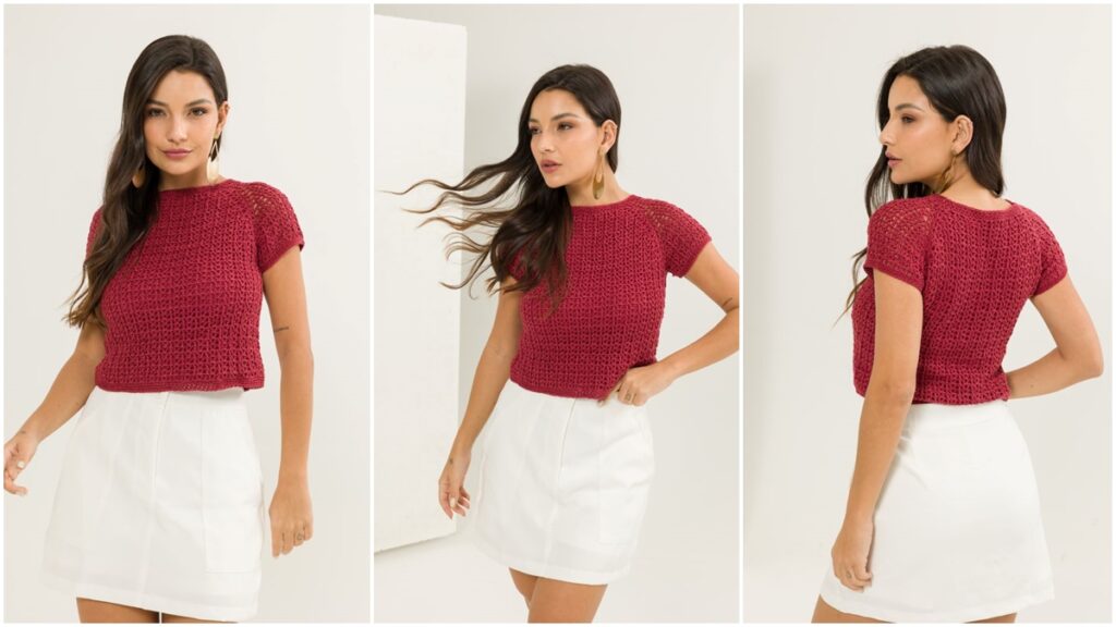 blusa de crochê