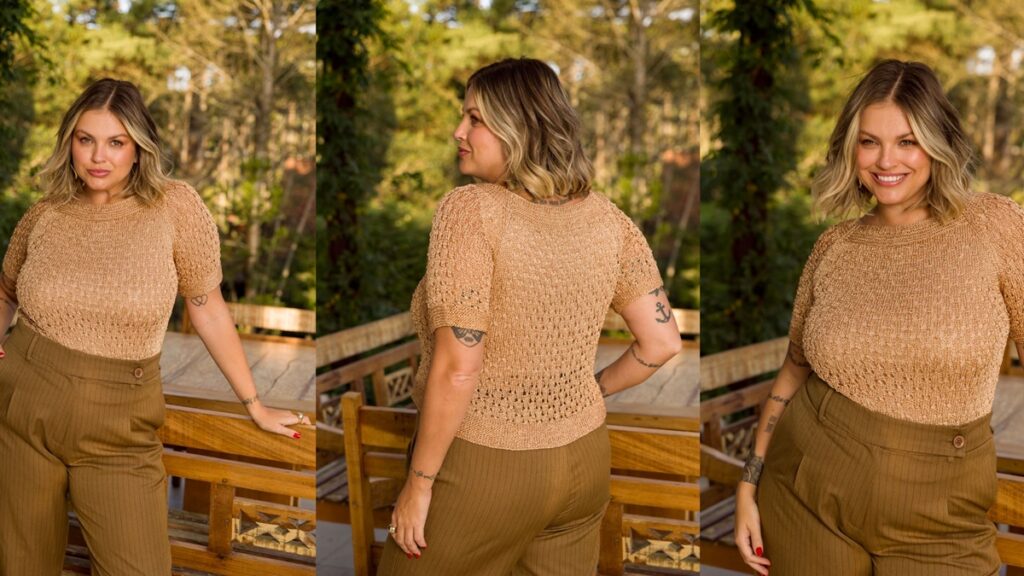 blusa de tricô