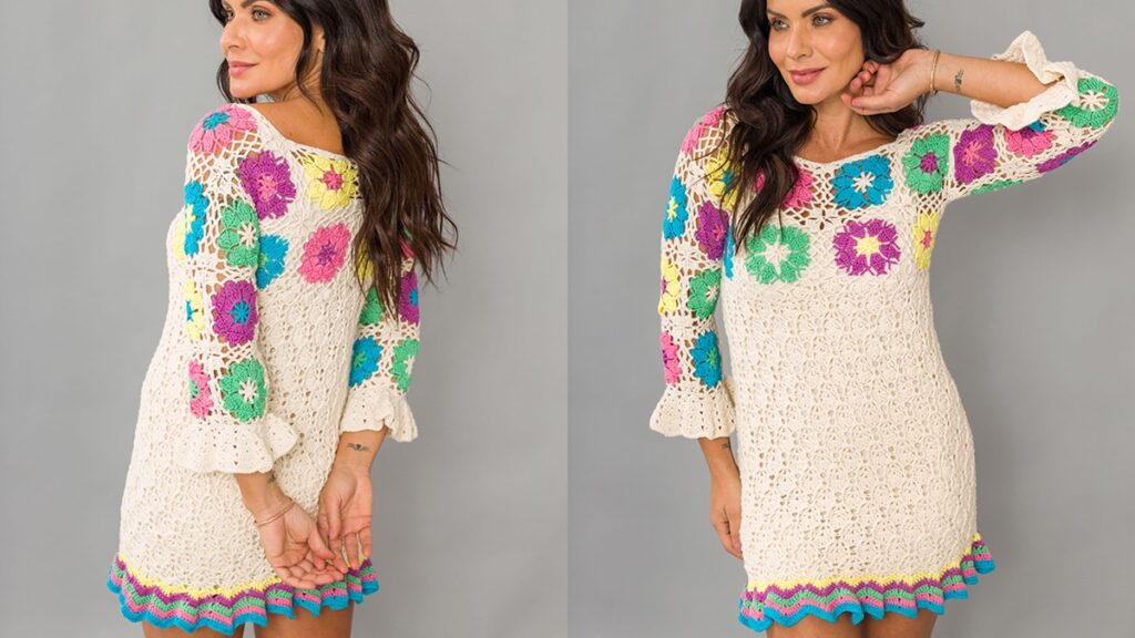 vestido de crochê havaí