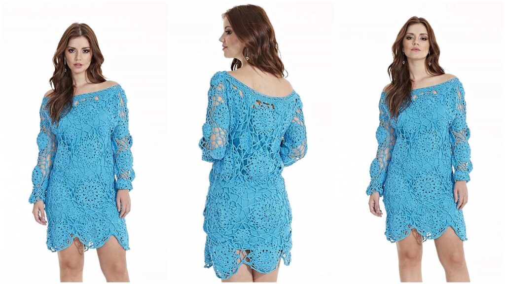 vestido de crochê