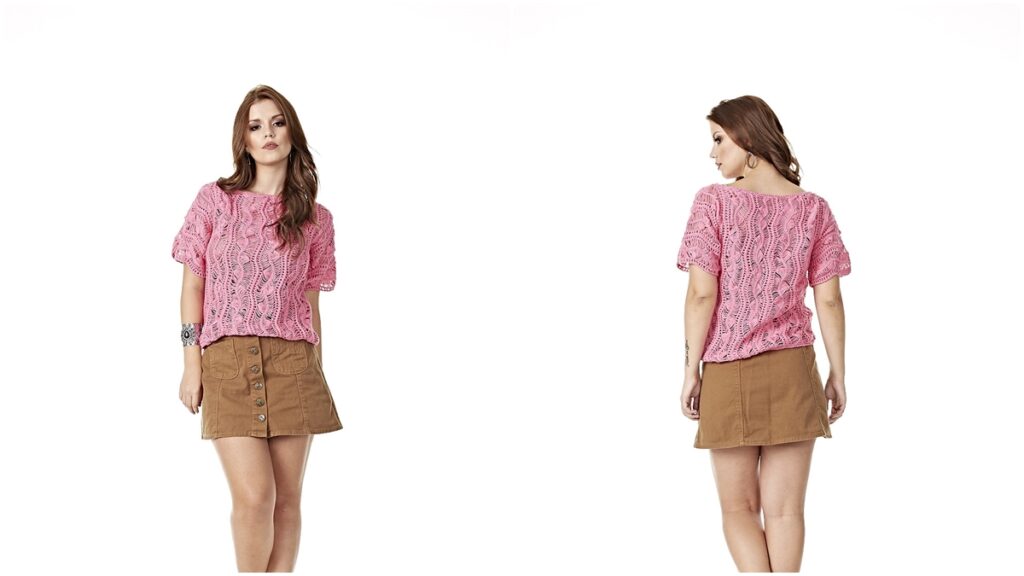 blusa de crochê