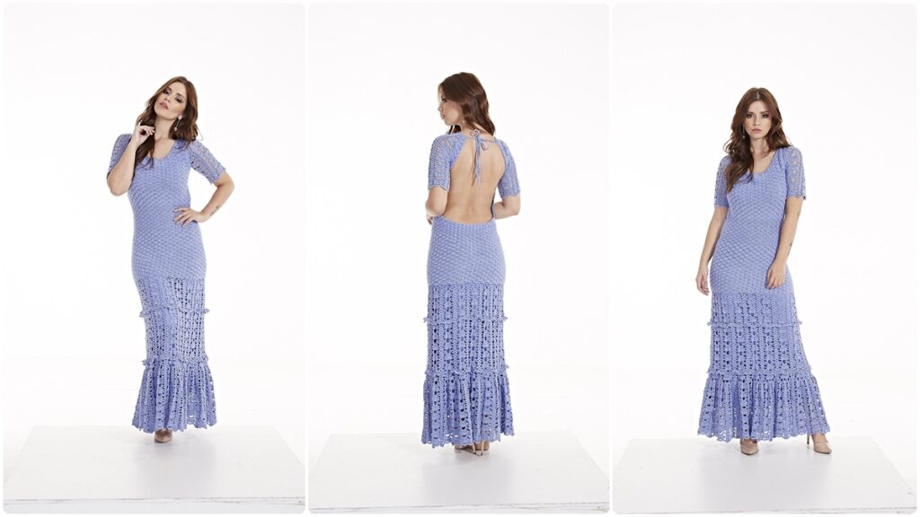 vestido de crochê