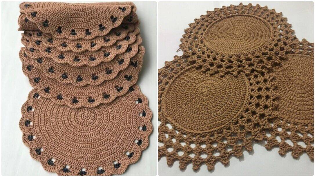 Sousplats de Crochê com Gráficos: Elegância e Praticidade!