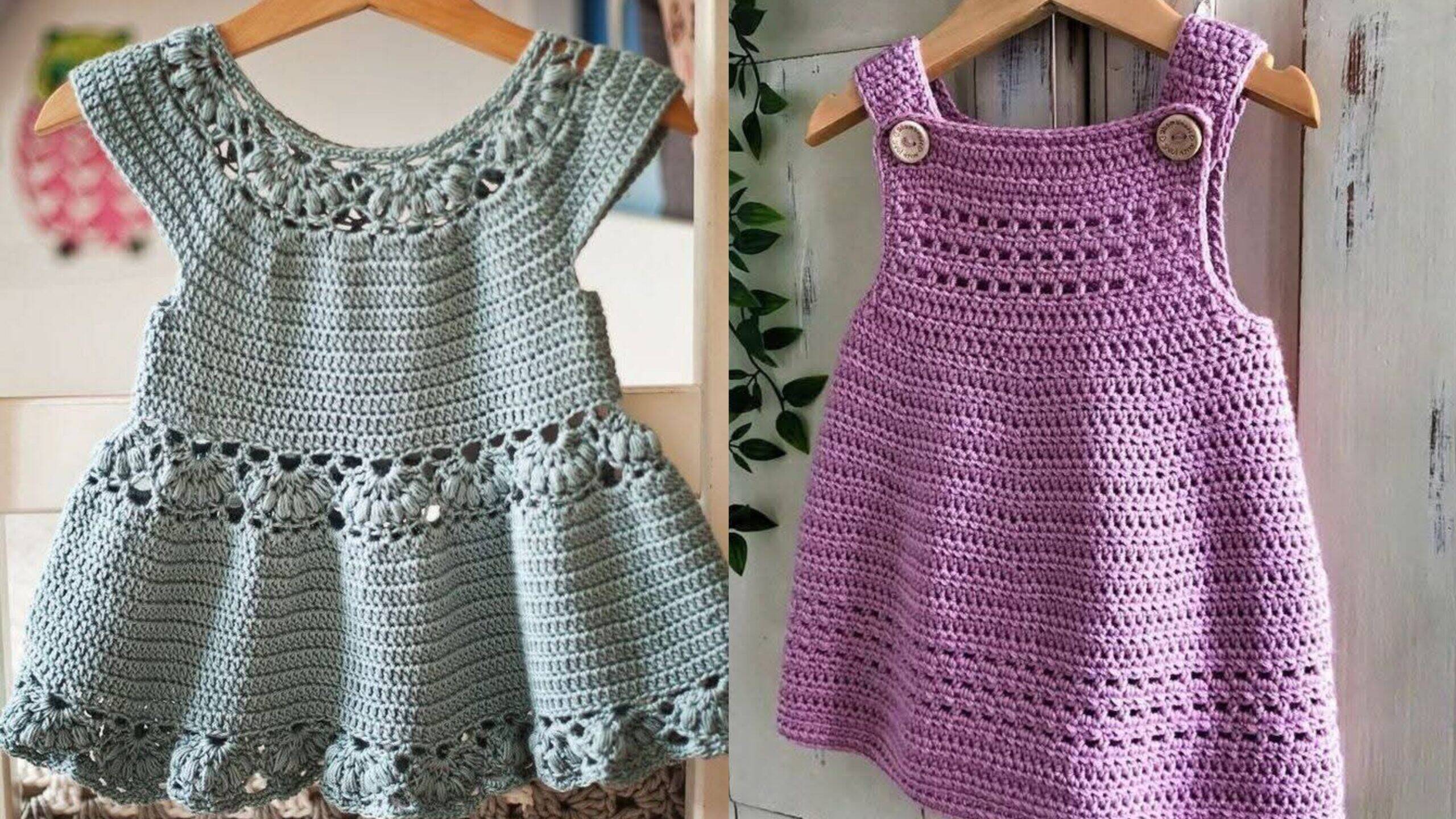 Vestidinhos de Crochê Infantil com Gráficos: Tendência Fofa que Encanta