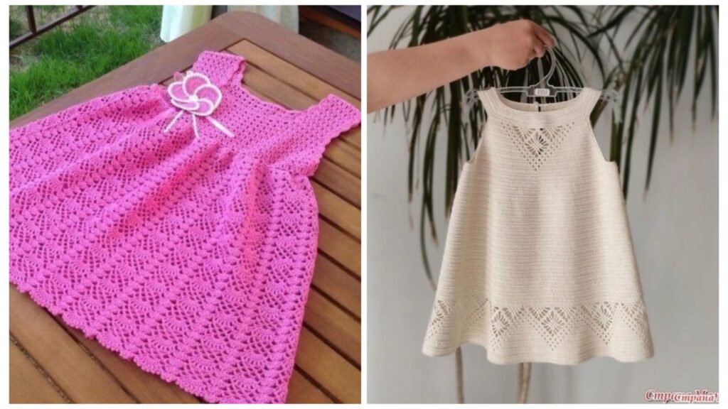 Vestidos de Crochê Infantil: Modelos com Gráficos para Fazer Peças Encantadoras !