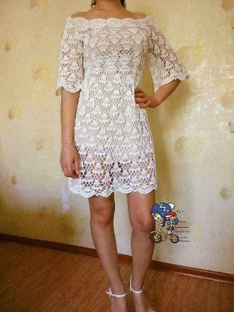 vestidos de crochê