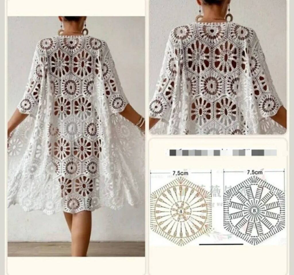 blusas de crochê