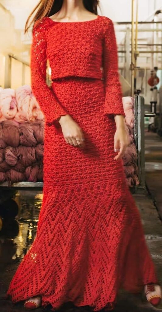 vestidos de crochê