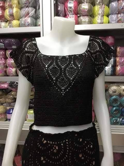 blusas de crochê