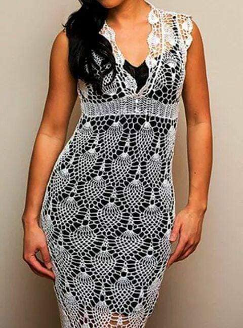 vestidos de crochê