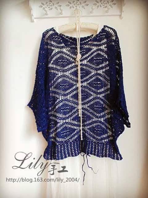 blusas de crochê